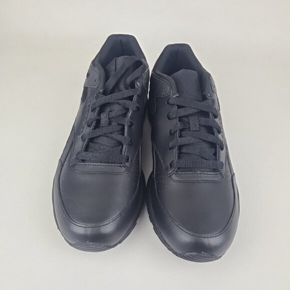 Reebok Record Mile Classic Leather Men's Sneakers Black Running - Picture 4 of 9